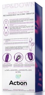 vibro rabbit up down 10 x 35cm violet 5