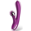 vibro rabbit vibrating double 10 x 35cm violet