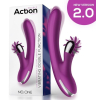 vibro rabbit vibrating double 10 x 35cm violet 4