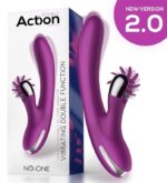 vibro rabbit vibrating double 10 x 35cm violet 4