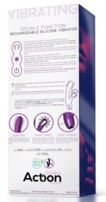 vibro rabbit vibrating double 10 x 35cm violet 5