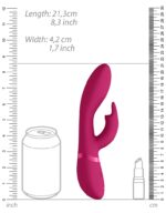 vibro rabbit zosia 21 x 37cm rose 4