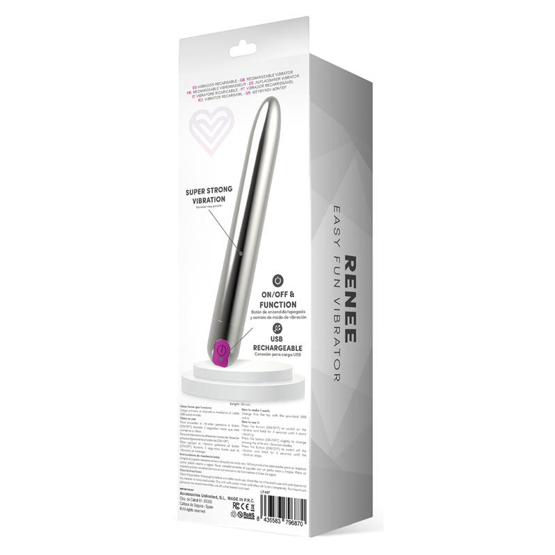 vibro renee 18 x 27cm argente 4