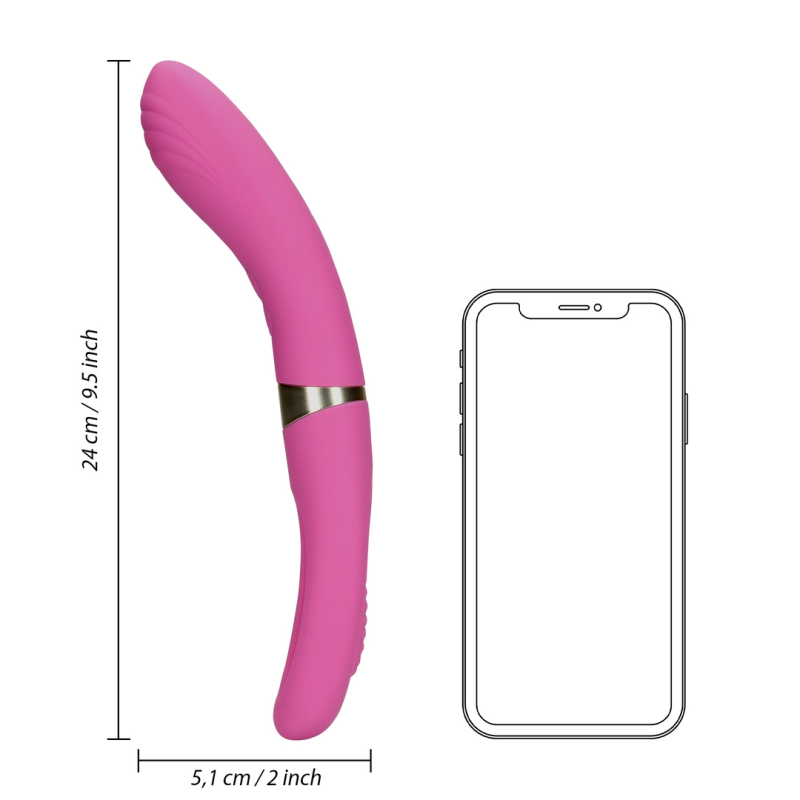 vibro reversible point g lisa 12 x 43cm 8