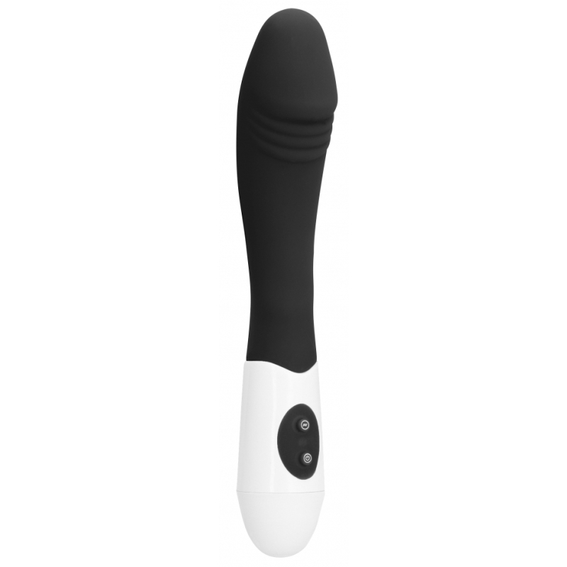 vibro ribbed vibrator 12 x 37cm noir