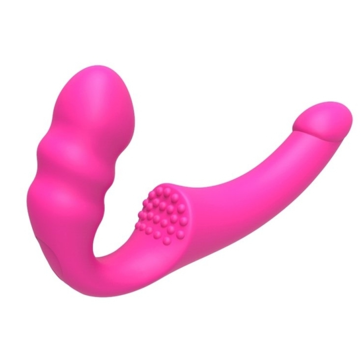 vibro sans harnais pizzie 13 x 35cm rose 2