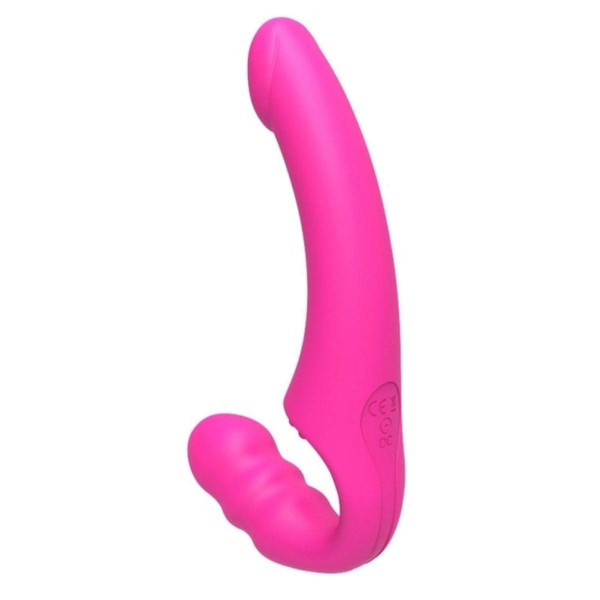 vibro sans harnais pizzie 13 x 35cm rose 4