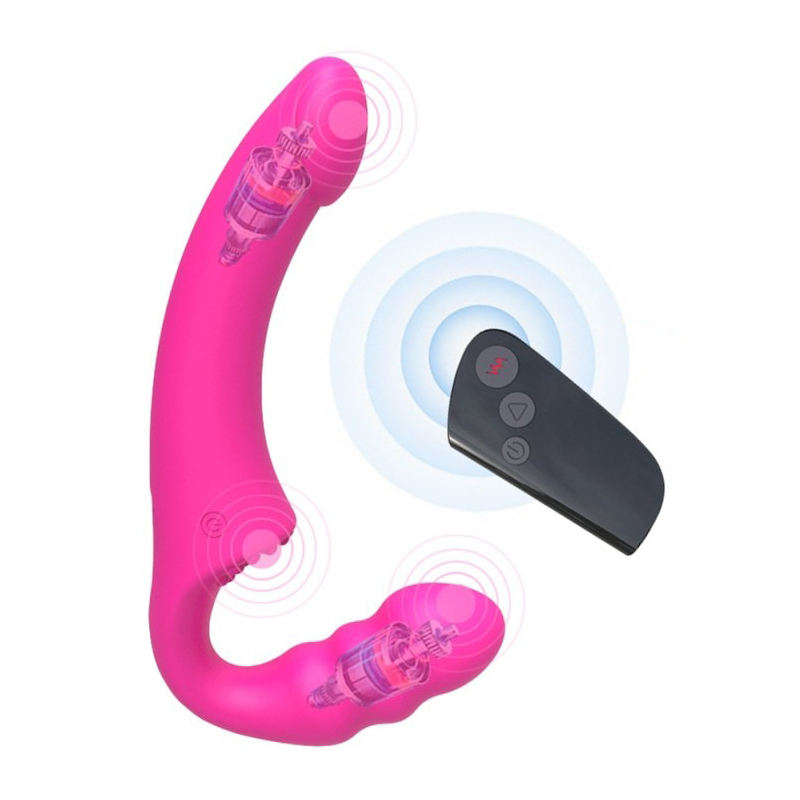vibro sans harnais pizzie 13 x 35cm rose