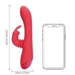 vibro swinging rabbit 22 cm rose 8