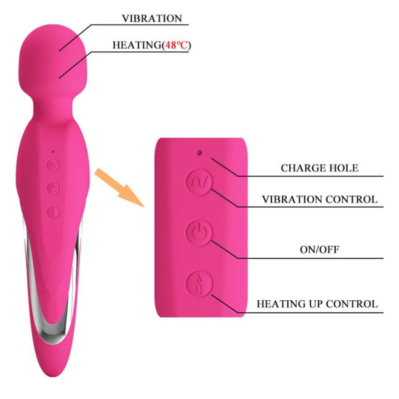 vibro wand chauffant michel tete 40mm 4