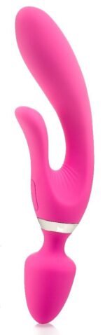 vibro wand three double 125 x 4cm rose