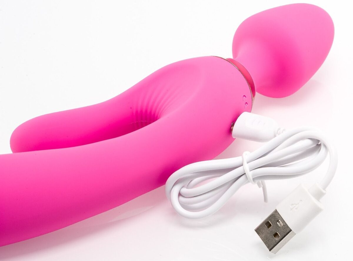vibro wand three double 125 x 4cm rose 6