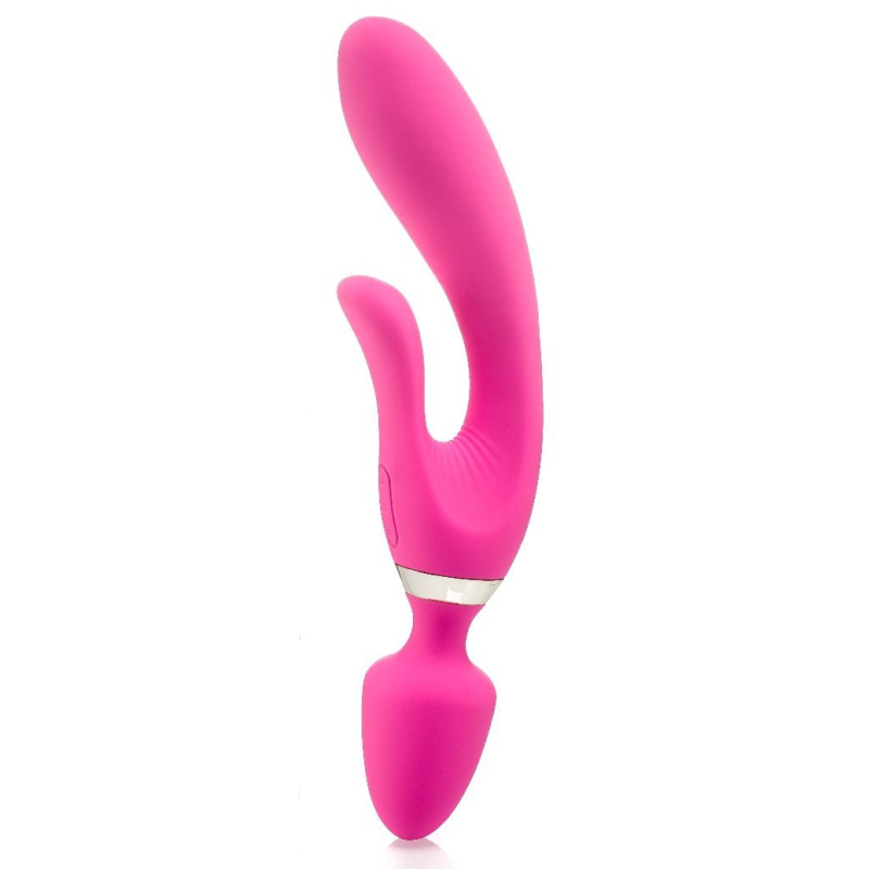vibro wand three double 125 x 4cm rose