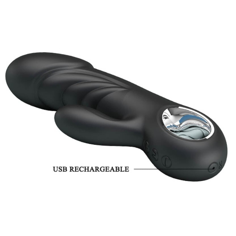 vibromasseur ansel pretty love 16cm noir 3
