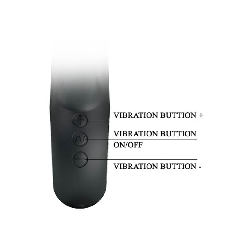 vibromasseur ansel pretty love 16cm noir 4