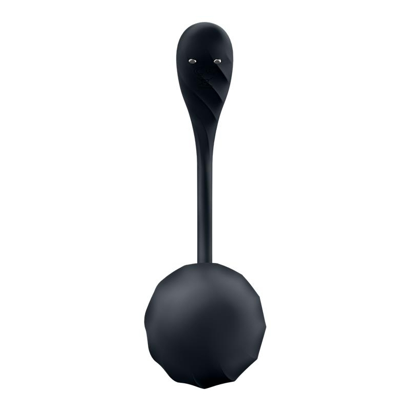 vibromasseur connecte point g ribbed petal 85 x 38cm noir 3