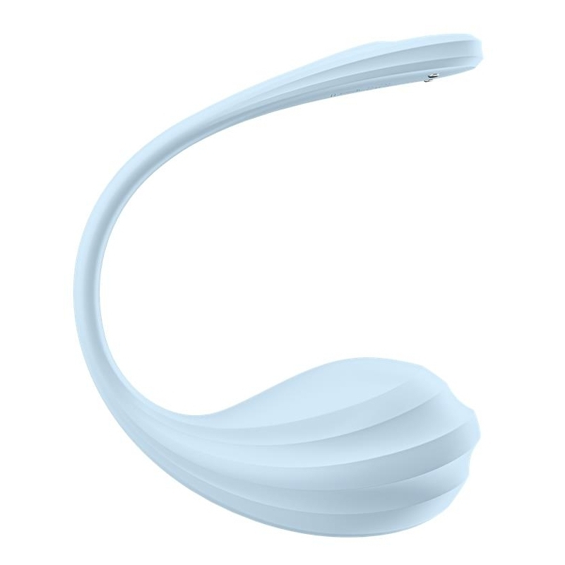 vibromasseur connecte point g smooth petal 85 x 38cm bleu clair 2