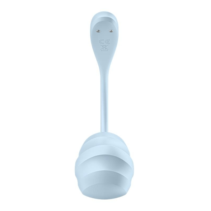 vibromasseur connecte point g smooth petal 85 x 38cm bleu clair 3