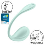 vibromasseur connecte point g smooth petal 85 x 38cm vert menthe 6