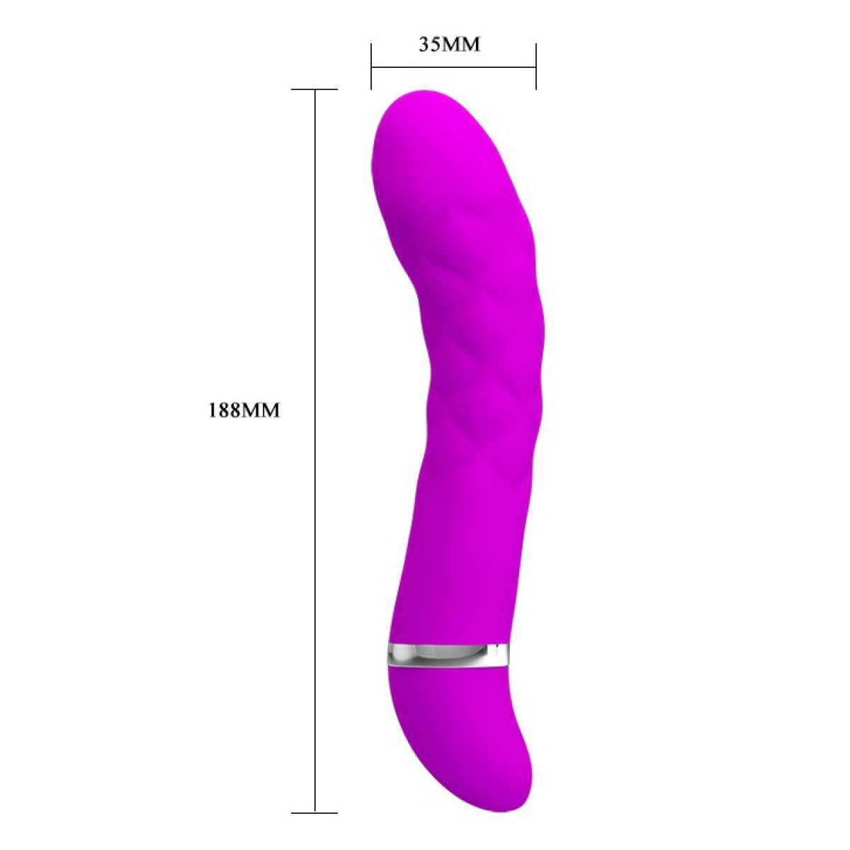 vibromasseur design truda 195 x 35cm violet 7