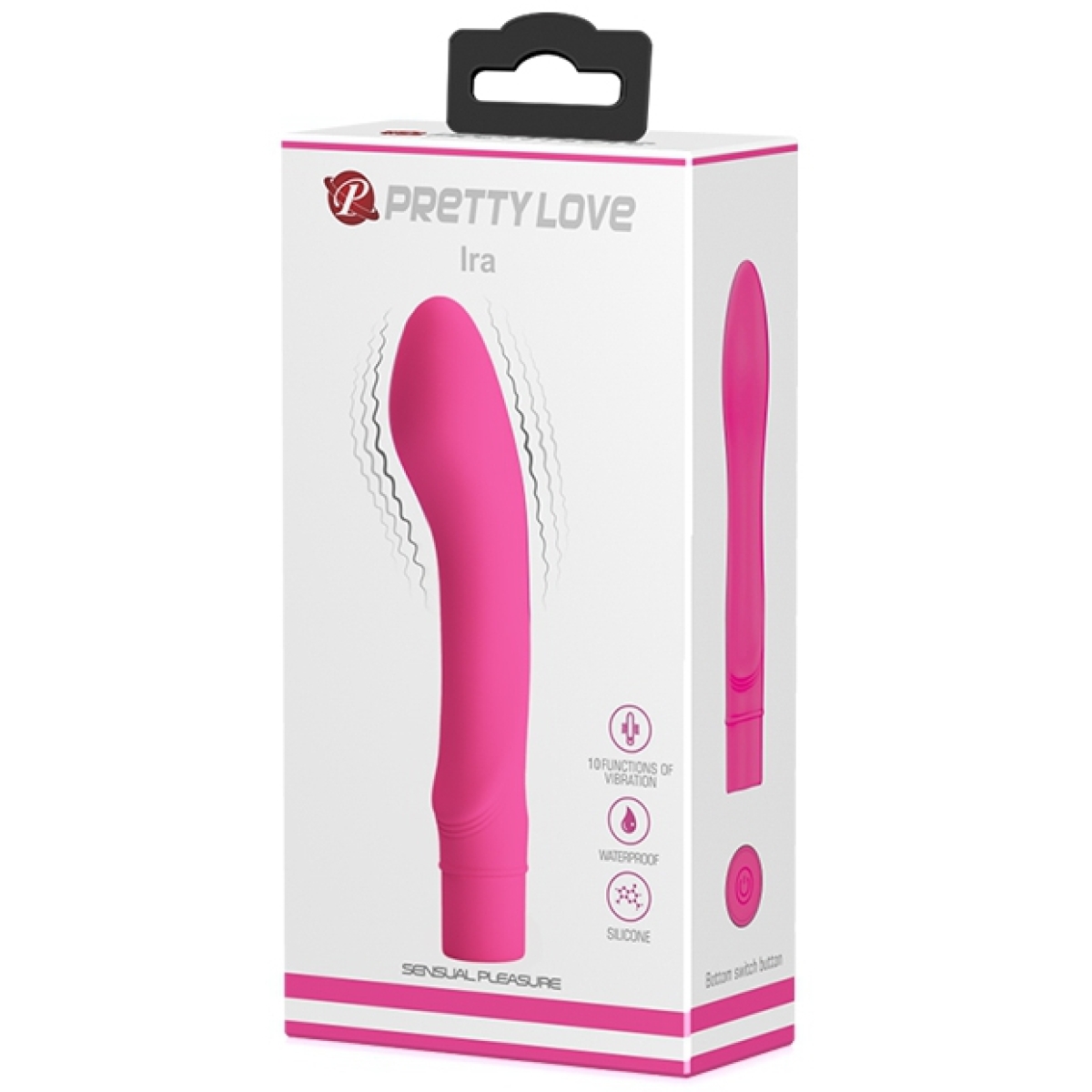 vibromasseur ira pretty love 12 x 3 cm rose 1