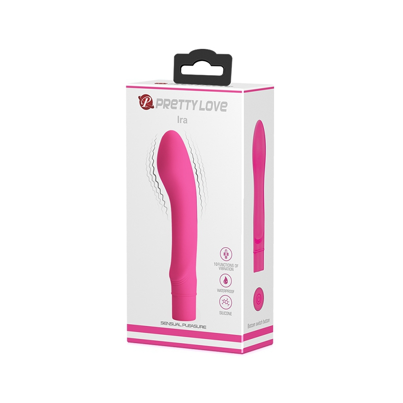 vibromasseur ira pretty love 12 x 3 cm rose 1