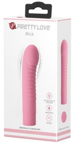 vibromasseur mick pretty love 10 x 27 cm rose 1