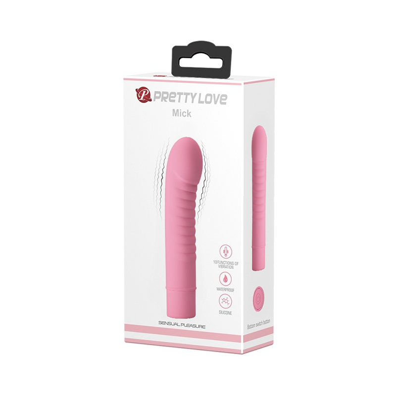 vibromasseur mick pretty love 10 x 27 cm rose 1