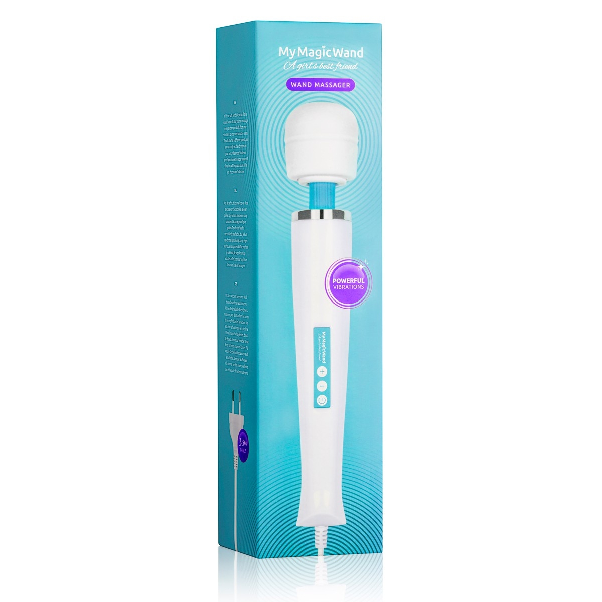 vibromasseur my magic wand tete 58mm bleu 1