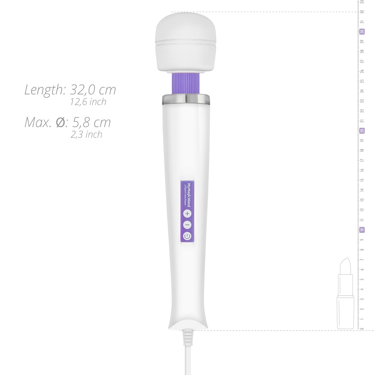 vibromasseur my magic wand tete 58mm violet 4