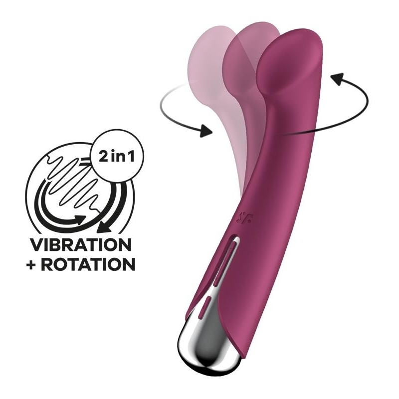 vibromasseur-point-g-spinning-g-spot-1-11-x-35cm-framboise vibromasseur point g spinning g spot 1 11 x 35cm framboise