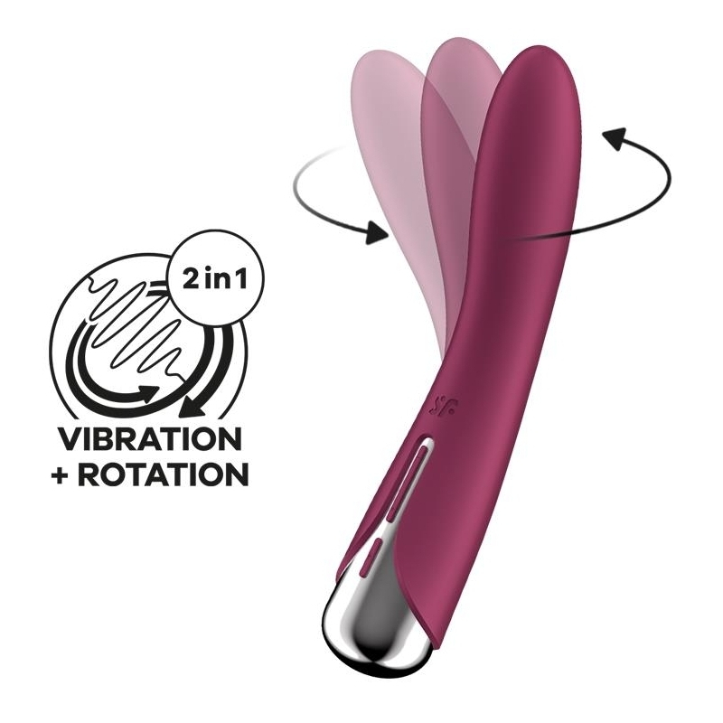 vibromasseur point g spinning vibe 1 11 x 3cm framboise