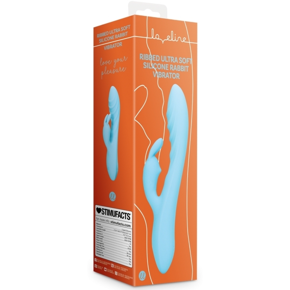 vibromasseur rabbit icy 12 x 34cm 1