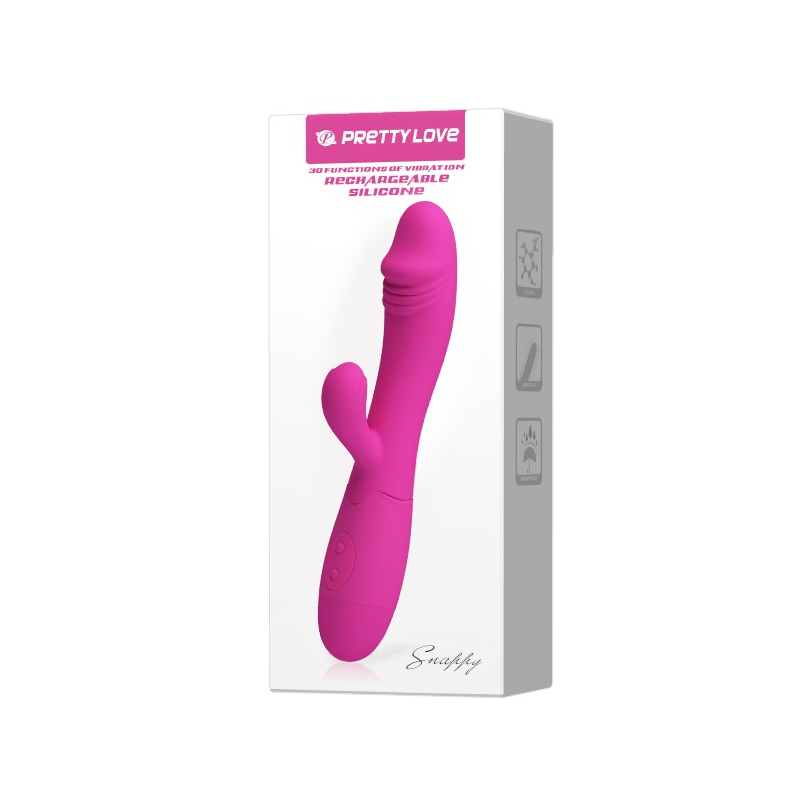 vibromasseur rabbit snappy 95 x 32cm rose 1