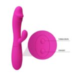 vibromasseur rabbit snappy 95 x 32cm rose 3