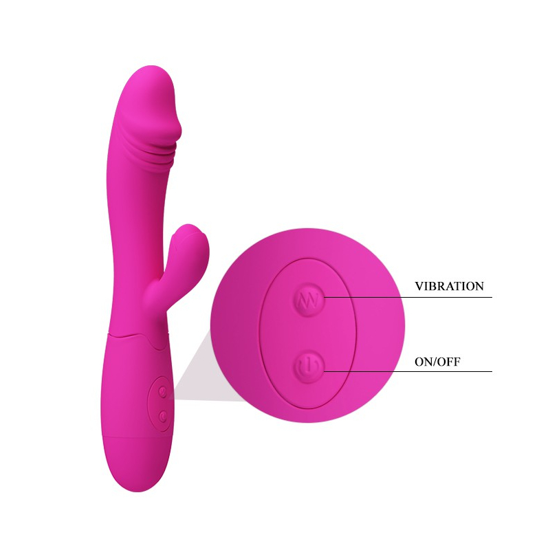 vibromasseur rabbit snappy 95 x 32cm rose 3