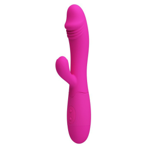 vibromasseur rabbit snappy 95 x 32cm rose