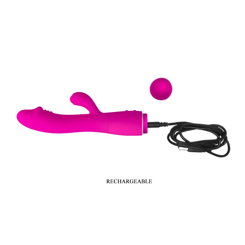 vibromasseur rabbit snappy 95 x 32cm rose 4