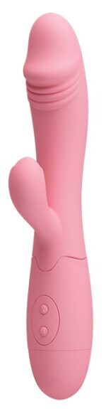 vibromasseur rabbit snappy 95 x 32cm rose pastel