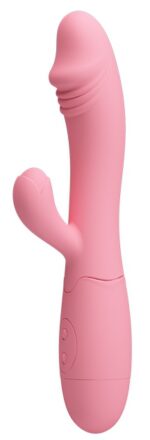 vibromasseur rabbit snappy 95 x 32cm rose pastel 2