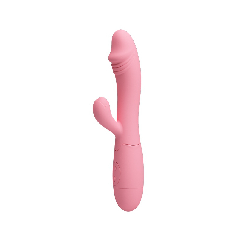 vibromasseur rabbit snappy 95 x 32cm rose pastel 2
