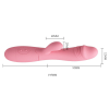 vibromasseur rabbit snappy 95 x 32cm rose pastel 4