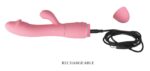 vibromasseur rabbit snappy 95 x 32cm rose pastel 6