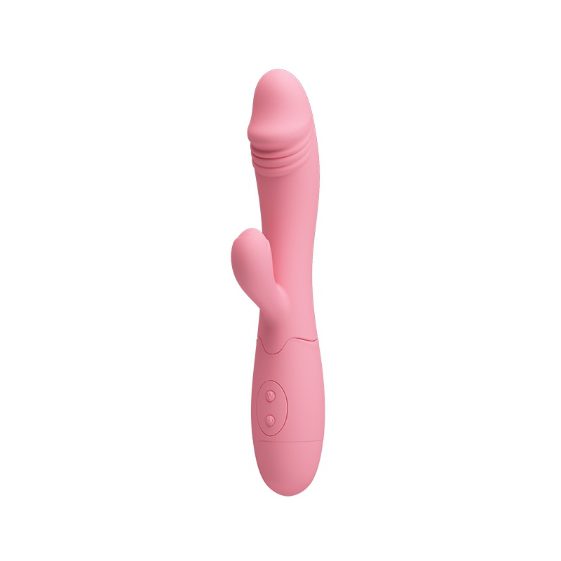vibromasseur rabbit snappy 95 x 32cm rose pastel