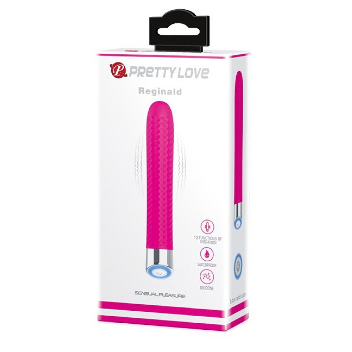 vibromasseur reginald 165 x 27 cm rose 1