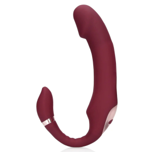 vibromasseur sans harnais strapless loveline 12 x 38cm violet