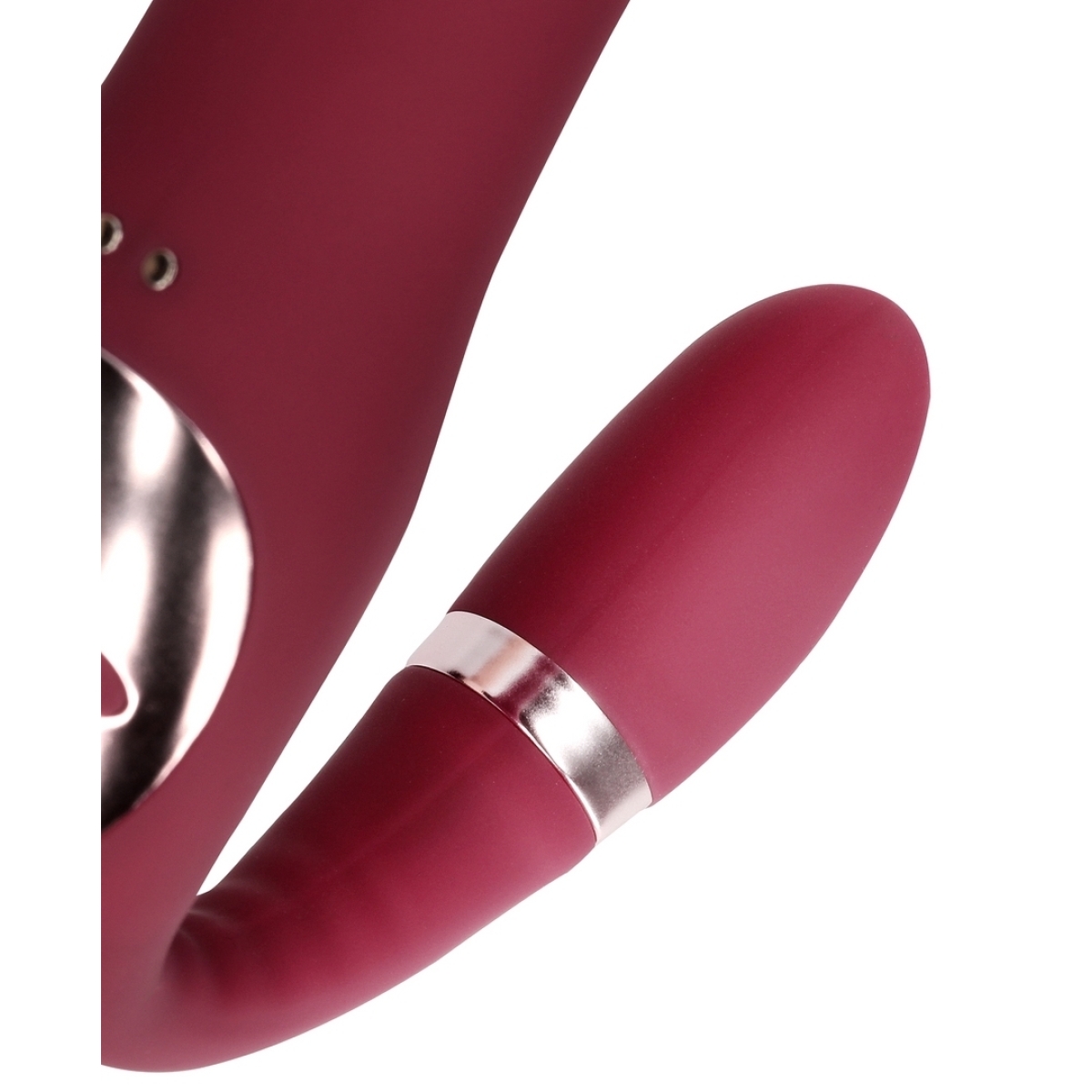 vibromasseur sans harnais strapless loveline 12 x 38cm violet 7