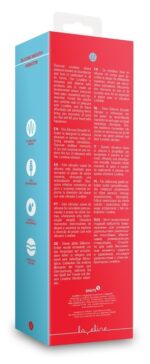 vibromasseur smooth line 11 x 34 cm rouge 2