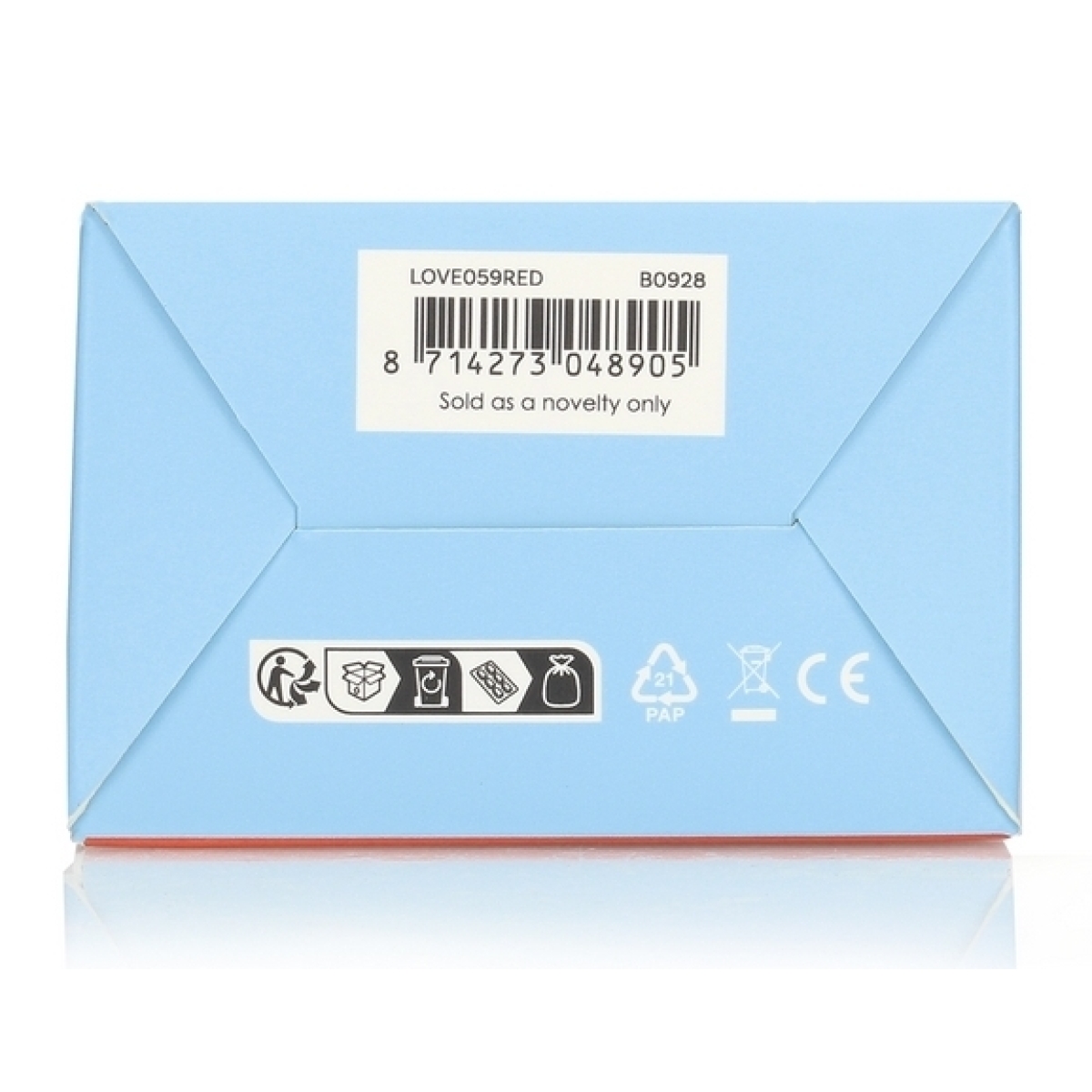 vibromasseur smooth line 11 x 34 cm rouge 3