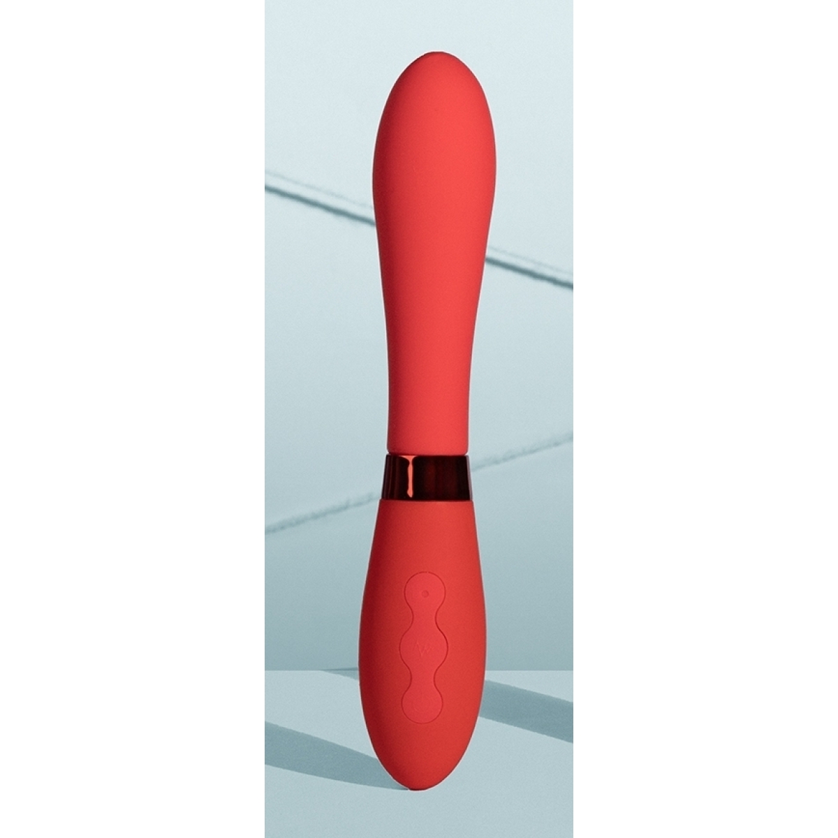 vibromasseur smooth line 11 x 34 cm rouge 4